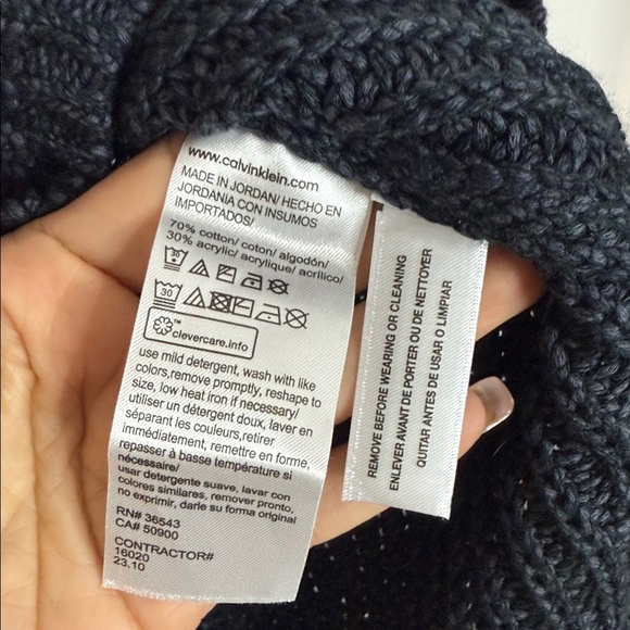 Calvin Klein Grey Sleeveless Knit Top Tunic Style - Small - Picture 4 of 4